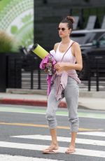ALESSANDRA AMBROSIO Heading to Yoga Class in Brentwood 06/06/2019