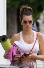 ALESSANDRA AMBROSIO Heading to Yoga Class in Brentwood 06/06/2019