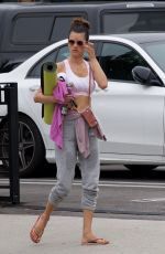 ALESSANDRA AMBROSIO Heading to Yoga Class in Brentwood 06/06/2019