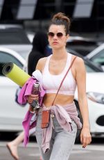 ALESSANDRA AMBROSIO Leaves Yoga Class in Santa Monica 06/24/2019