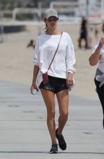 ALESSANDRA AMBROSIO Out on the Beach in Santa Monica 06/02/2019