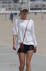 ALESSANDRA AMBROSIO Out on the Beach in Santa Monica 06/02/2019