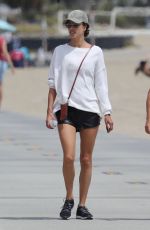 ALESSANDRA AMBROSIO Out on the Beach in Santa Monica 06/02/2019