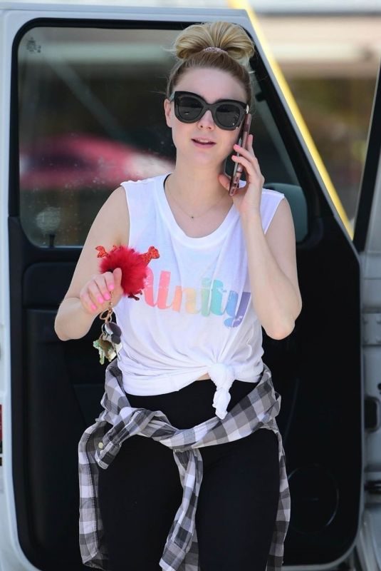 ALESSANDRA TORRESANI at a Gas Station in Studio City 06/08/2019