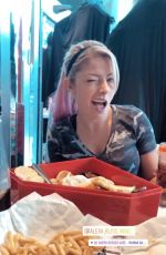 ALEXA BLISS at DC Super Heroes Cafe at Marina Bay - Instagram Pictures