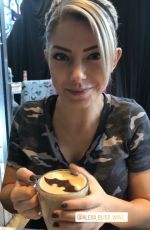 ALEXA BLISS at DC Super Heroes Cafe at Marina Bay - Instagram Pictures