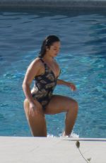 ALEXANDRA CANE in Swimsuit at a Pool in Mykonos 06/08/2019