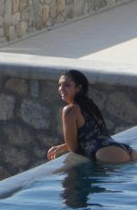 ALEXANDRA CANE in Swimsuit at a Pool in Mykonos 06/08/2019