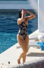 ALEXANDRA CANE in Swimsuit at a Pool in Mykonos 06/08/2019
