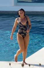 ALEXANDRA CANE in Swimsuit at a Pool in Mykonos 06/08/2019