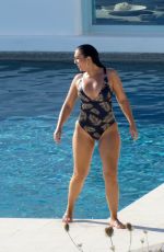 ALEXANDRA CANE in Swimsuit at a Pool in Mykonos 06/08/2019