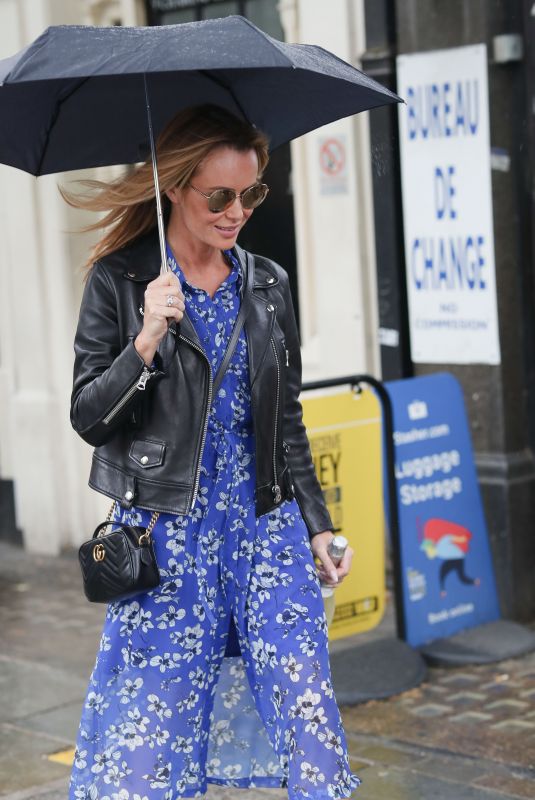 AMANDA HOLDEN Leaves Global Studios in London 06/07/2019