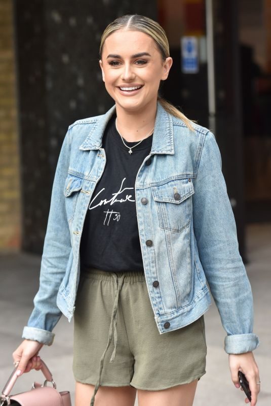 AMBER DAVIES Leaves ITV Studios in London 06/03/2019