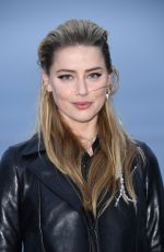 AMBER HEARD at Saint Laurent Men