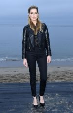 AMBER HEARD at Saint Laurent Men
