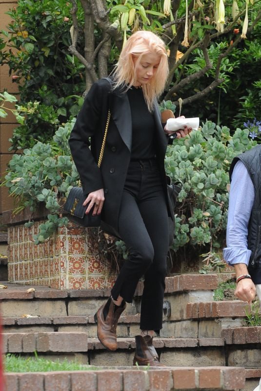 AMBER HEARD Heading to a Business Meeting in Los Angeles 06/20/2019