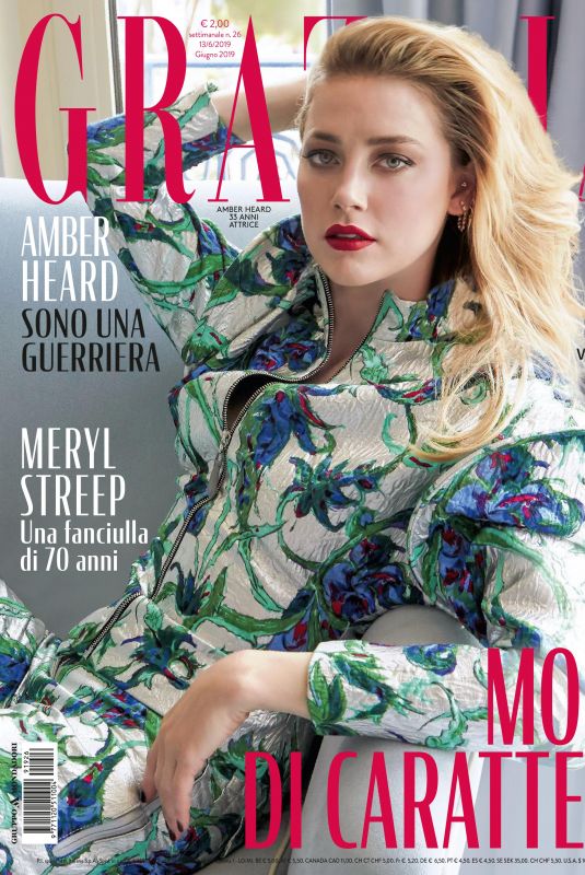 AMBER HEARD in Grazia Magazine, Italy June 2019