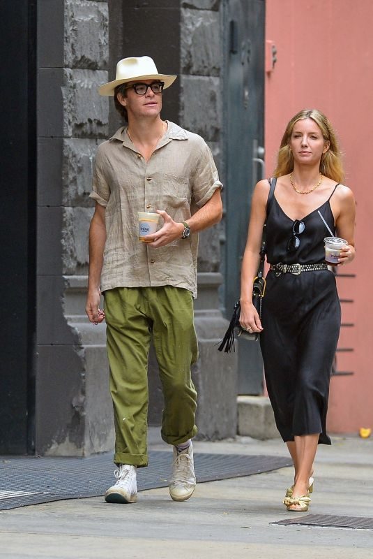 ANNABELLE WALLIS and Chris Pine Out in New York 06/25/2019