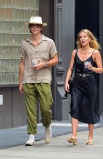 ANNABELLE WALLIS and Chris Pine Out in New York 06/25/2019