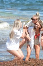 ANNEKEE MOLENAAR and MIKKY KIEMENY at a Beach in Tulum 05/31/2019