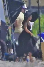 ARIANA GRANDE on the Set of a Photoshoot at a Beach in Boca Raton 06/04/2019