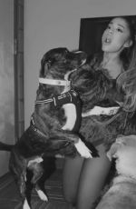 ARIANA GRANDE on the Set of a Photoshoot, March 2019