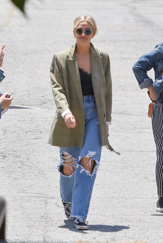 ASHLEE SIMPSON in Ripped Jeans Out in Studio City 06/05/2019