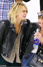 ASHLEY BANSON and CARA DELEVINGNE at JFK Airport in New York 06/18/2019