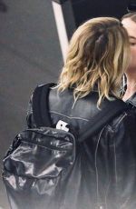 ASHLEY BANSON and CARA DELEVINGNE at JFK Airport in New York 06/18/2019