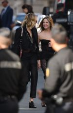 ASHLEY BENSON and CARA DELEVINGNE Arrives at Zoe Kravitz and Karl Glusman Wedding in Paris 06/29/2019