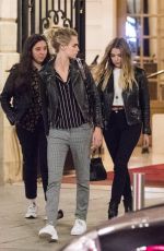 ASHLEY BENSON and CARA DELEVINGNE Leaves Ritz Hotel in Paris 06/20/2019