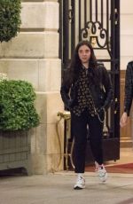 ASHLEY BENSON and CARA DELEVINGNE Leaves Ritz Hotel in Paris 06/20/2019