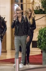 ASHLEY BENSON and CARA DELEVINGNE Leaves Ritz Hotel in Paris 06/20/2019