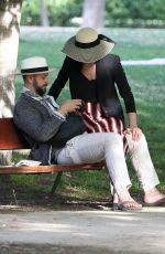 ASHLEY GREENE and Paul Khoury at El Retiro Park in Madrid 06/19/2019