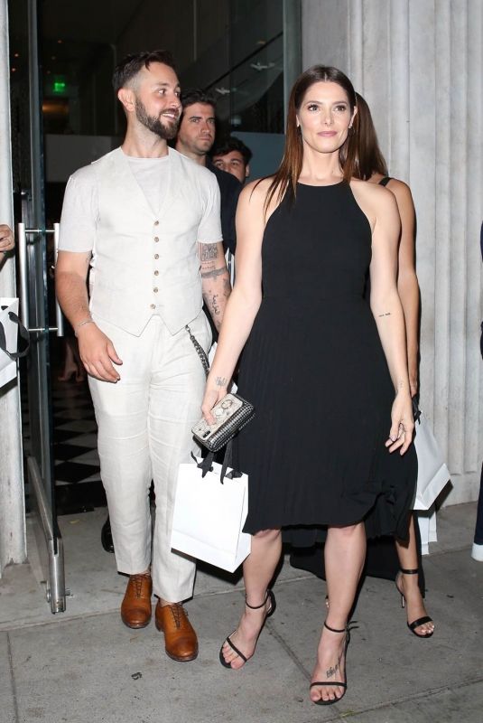 ASHLEY GREENE and Paul Khoury Leaves St. Jude Event at Mr. Chow in Beverly Hills 06/12/2019