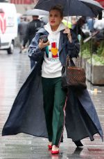 ASHLEY ROBERTS Arrives at Global Radio Studios in London 06/10/2019