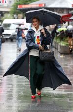 ASHLEY ROBERTS Arrives at Global Radio Studios in London 06/10/2019