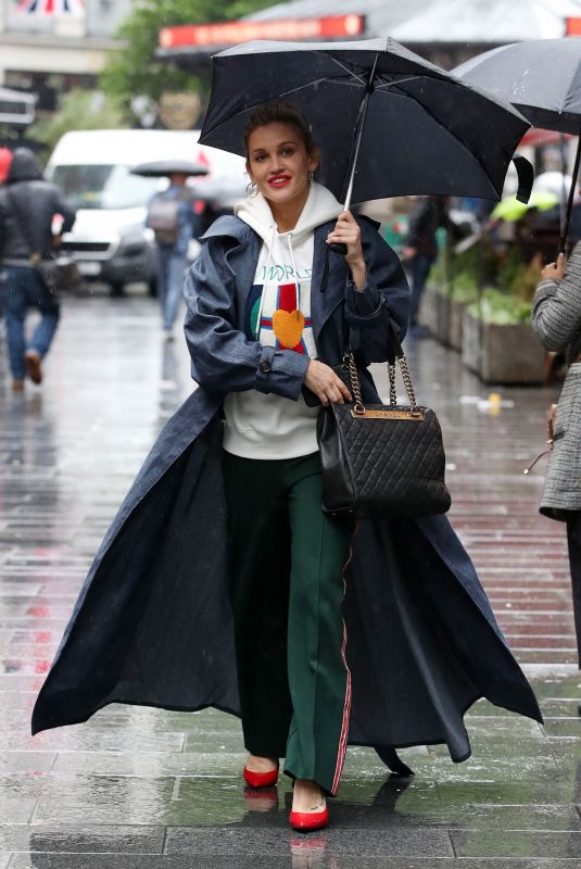 ASHLEY ROBERTS Arrives at Global Radio Studios in London 06/10/2019