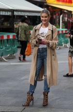 ASHLEY ROBERTS Arrives at Global Radio Studios in London 06/12/2019