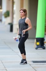 ASHLEY TISDALE Leaves a Gym in Studio City 06/10/2019