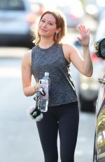 ASHLEY TISDALE Leaves a Gym in Studio City 06/10/2019