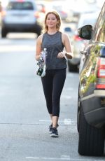 ASHLEY TISDALE Leaves a Gym in Studio City 06/10/2019