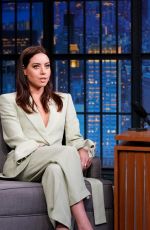 AUBREY PLAZA at Late Night with Seth Meyers 06/20/2019