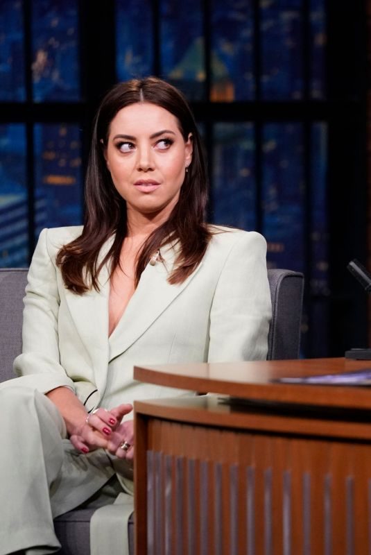 AUBREY PLAZA at Late Night with Seth Meyers 06/20/2019