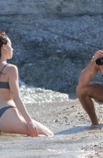 AURORA RAMAZOTTI in Bikini at a Beach in Mykonos 06/09/2019