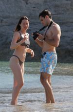 AURORA RAMAZOTTI in Bikini at a Beach in Mykonos 06/09/2019