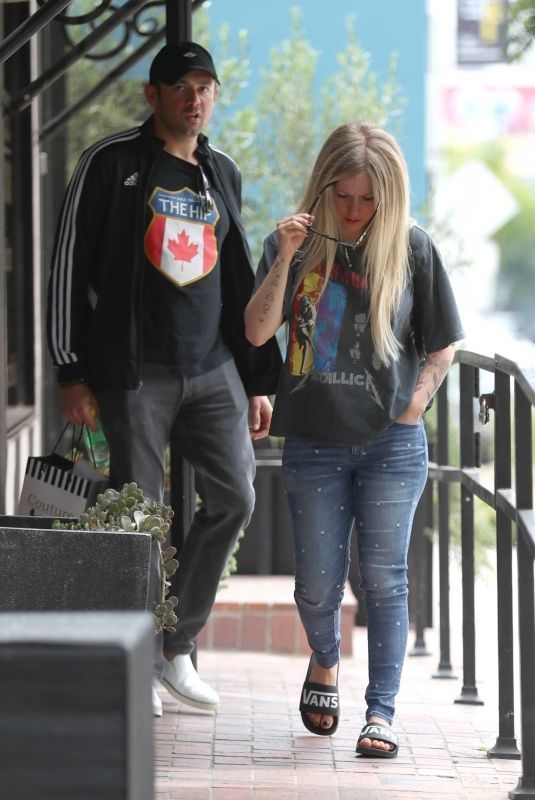 AVRIL LAVIGNE and Phillip Sarofim Out in West Hollywood 06/15/2019