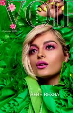 BEBE REXHA in Voir Fashion Magazine, Summer 2019