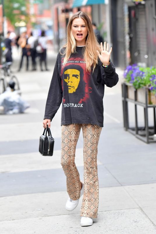 BEHATI PRINSLOO Leaves Le Barricou Restaurant in New York 06/05/2019