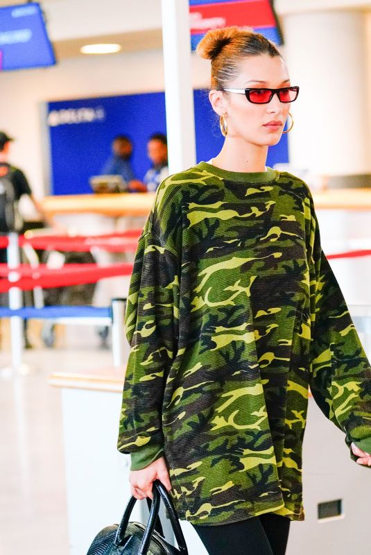 BELLA HADID at JFK Airport in New York 06/16/2019